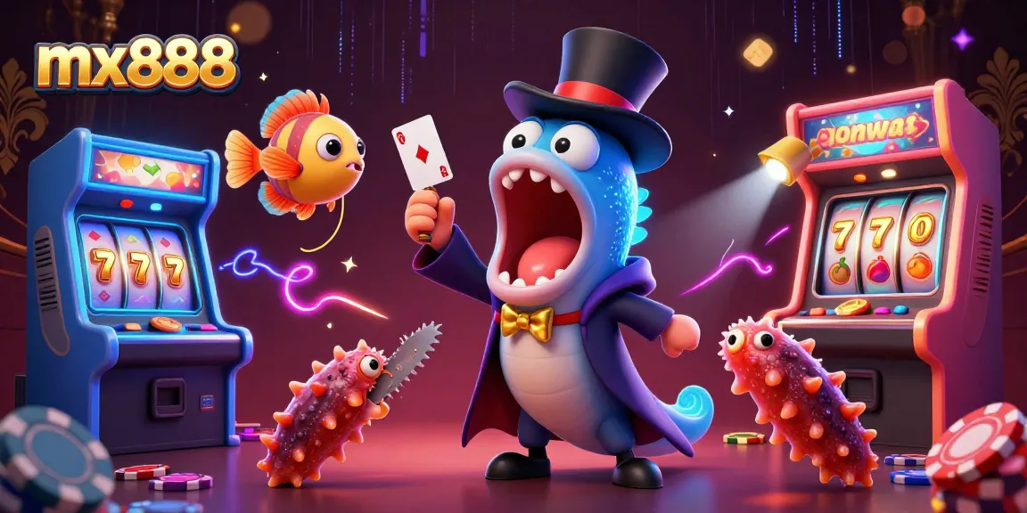 Experience the thrill of gaming with mx888 as animated sea creatures perform casino magic in vibrant 3D.