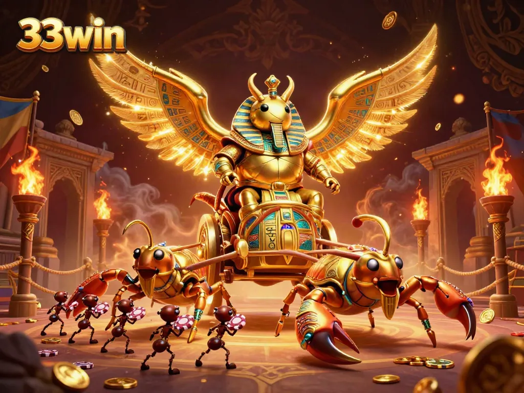 Engage in exhilarating gaming experiences at 33win with vibrant designs and golden treasures.