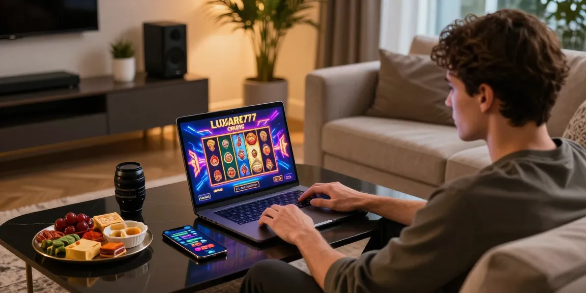 Pengalaman bermain LUXURY777 Online di ruang tamu modern yang mewah, dengan suasana yang nyaman dan menambah keseruan.