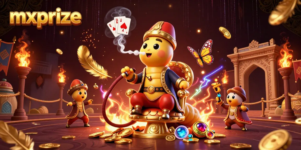 Experience exciting gaming at mxprize with vibrant casino themed characters and dynamic elements.