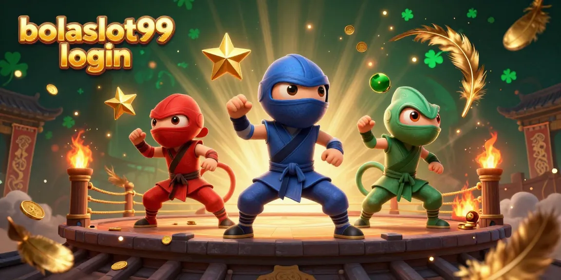 Experience the thrill of bolaslot99 login with a vibrant chameleon ninja team in action!