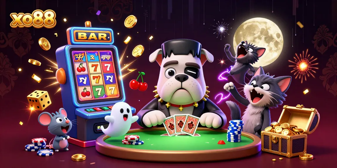 Engage in thrilling slots at xo88 with vibrant ghosts, cards, and crashing jackpots.