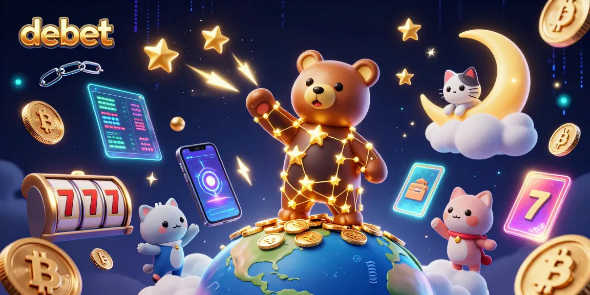 Engage with debet through a magical casino adventure featuring golden bears and crypto riches.