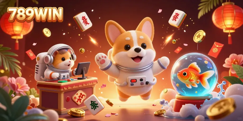 Catch exciting moments with 789WIN in a vibrant space casino scene filled with adventure.