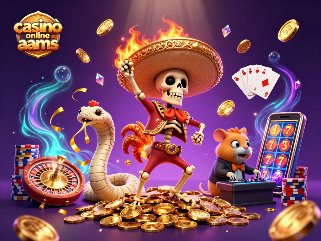 Vivi l'emozione del casinò online non aams con un maestoso scheletro mariachi che balla su pile di monete dorate.
