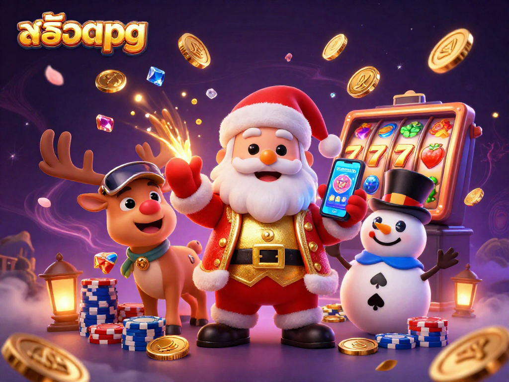Spin and win with สล็อตpg in an exciting casino scene featuring animated characters and vibrant game elements.