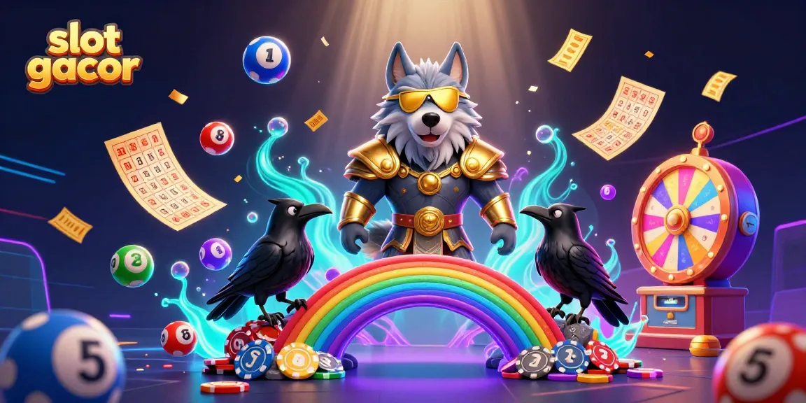 Experience the excitement of slot gacor with dazzling lottery elements and vibrant casino scenes.