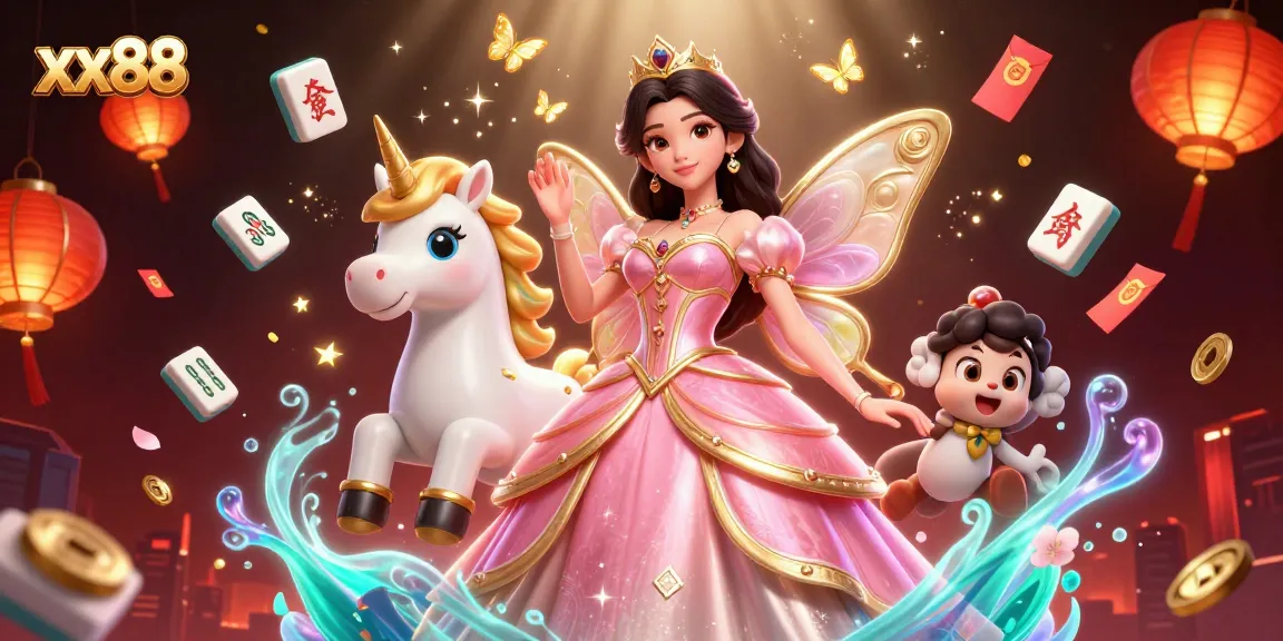 Experience thrilling games at xx88, featuring glamorous characters and vibrant casino elements.