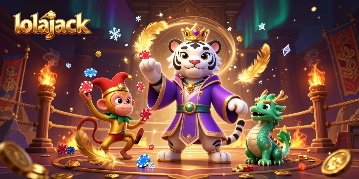 Engage in winning strategies at Lolajack casino with vibrant game elements and lively characters