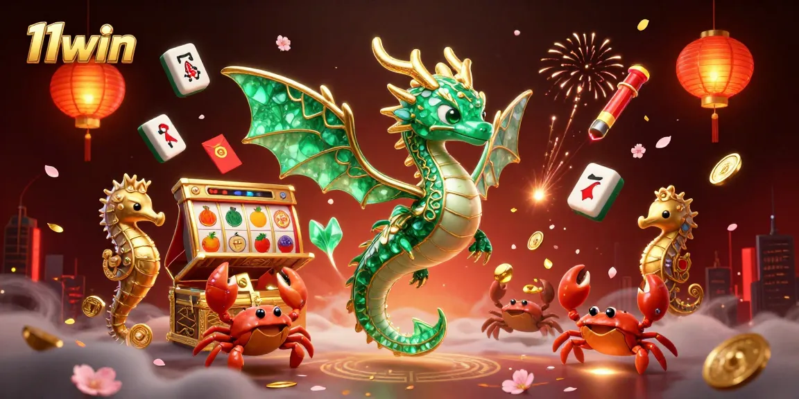 Experience winning moments with the vibrant 11win treasure scene featuring emerald sea dragons and exciting slots.