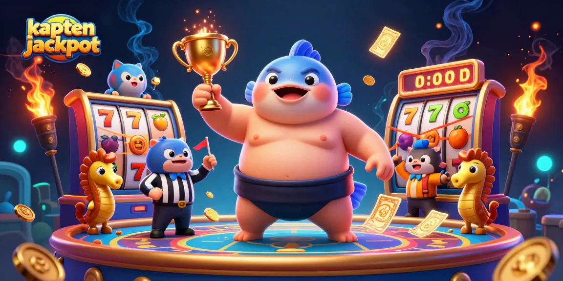 Experience the excitement of kaptenjackpot with colorful casino elements and lively underwater creatures.