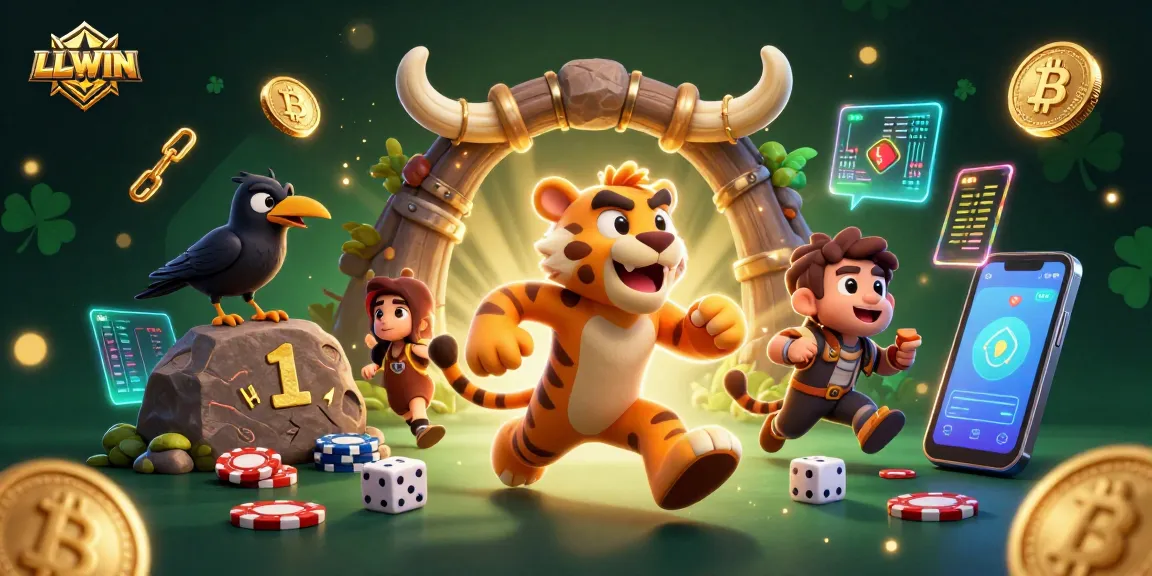 Engage in thrilling gameplay at LLWIN's exciting prehistoric casino atmosphere with unique characters.