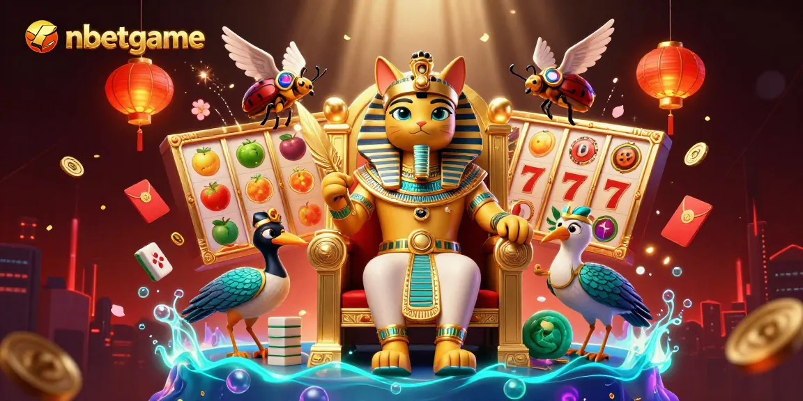 nbetgame offers vibrant 3D slot game excitement with cartoon pharaohs and royal symbols