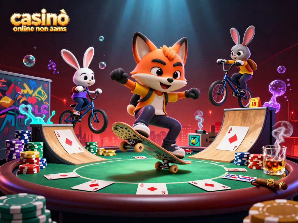 Fai emozionanti scommesse nei casinò online non aams con una scena di gioco vibrante e dinamica.