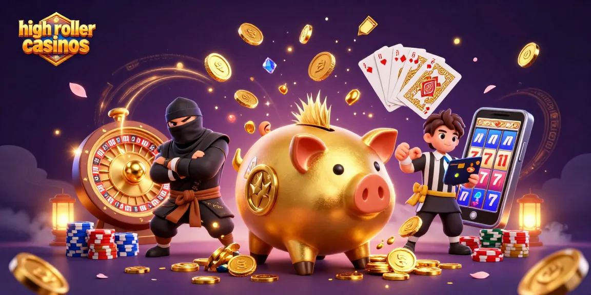Experience thrilling high roller casinos in this dynamic 3D scene with vibrant characters and action.