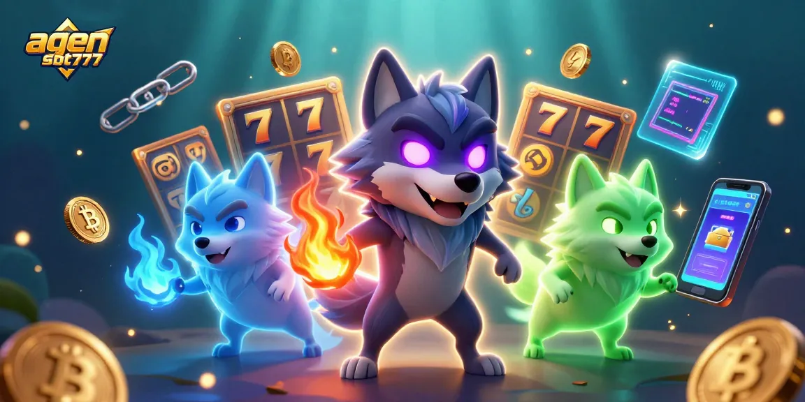 Experience fierce slot action with agen slot777 leader and ghostly companions, amidst vibrant gaming elements.