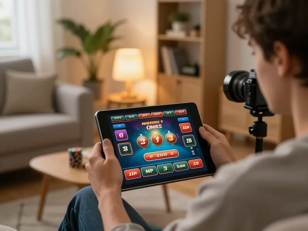 Player engaging with an online casino interface showcasing 888b gaming excitement