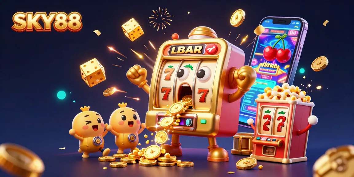 Experience thrilling wins at SKY88 with vibrant slot machines and exciting casino elements.