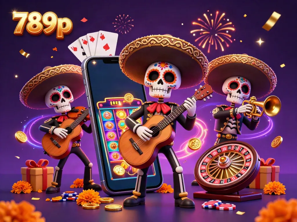 Play slots with 789p while enjoying a lively mariachi band celebration filled with marigold petals.