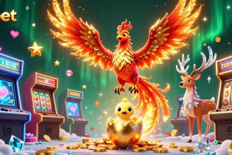Spin and win with onbet's vibrant 3D casino elements, showcasing dynamic gaming action.