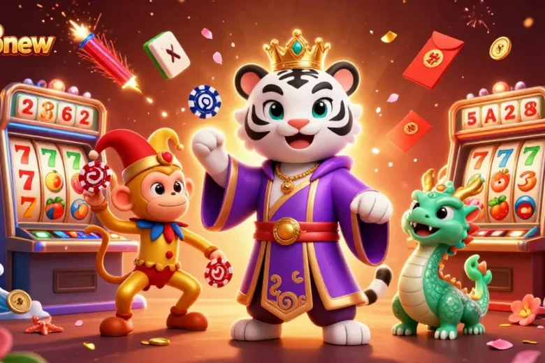 Experience vibrant gameplay at 888new with animated slot machines and playful characters in 3D!